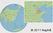 Savanna Style Location Map of Boxing