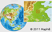 Physical Location Map of Chengwu