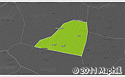 Physical 3D Map of Dingtao, darken, desaturated