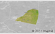 Satellite 3D Map of Dingtao, lighten, desaturated