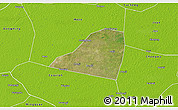 Satellite 3D Map of Dingtao, physical outside