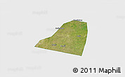 Satellite 3D Map of Dingtao, single color outside