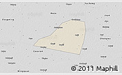 Shaded Relief 3D Map of Dingtao, desaturated
