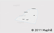 Silver Style 3D Map of Dingtao, single color outside