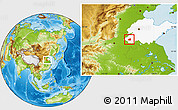 Physical Location Map of Dingtao, highlighted parent region