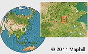 Satellite Location Map of Dingtao