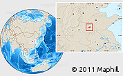 Shaded Relief Location Map of Dingtao