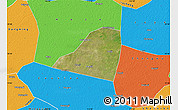 Satellite Map of Dingtao, political outside