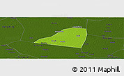 Physical Panoramic Map of Dingtao, darken