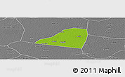 Physical Panoramic Map of Dingtao, desaturated
