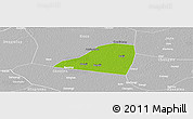 Physical Panoramic Map of Dingtao, lighten, desaturated