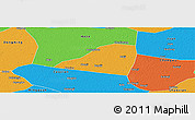Political Panoramic Map of Dingtao