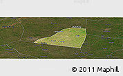 Satellite Panoramic Map of Dingtao, darken