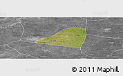 Satellite Panoramic Map of Dingtao, desaturated