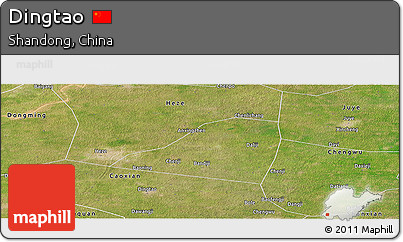 Satellite Panoramic Map of Dingtao