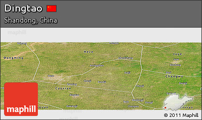 Satellite Panoramic Map of Dingtao