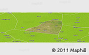 Satellite Panoramic Map of Dingtao, physical outside