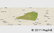 Satellite Panoramic Map of Dingtao, shaded relief outside