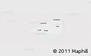Silver Style Panoramic Map of Dingtao, single color outside