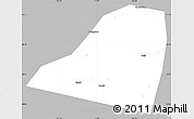 Gray Simple Map of Dingtao, single color outside