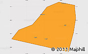 Political Simple Map of Dingtao, cropped outside