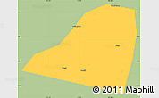 Savanna Style Simple Map of Dingtao, single color outside