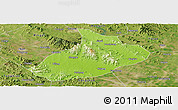 Physical Panoramic Map of Feixian, satellite outside