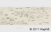 Shaded Relief Panoramic Map of Feixian