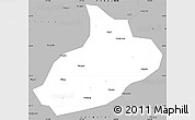 Gray Simple Map of Feixian