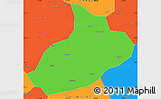 Political Simple Map of Feixian