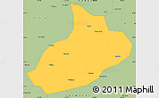Savanna Style Simple Map of Feixian