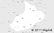Silver Style Simple Map of Feixian