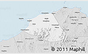 Silver Style 3D Map of Huang Xian