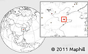 Blank Location Map of Huang Xian