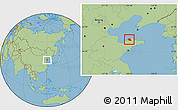 Savanna Style Location Map of Huang Xian