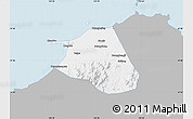 Gray Map of Huang Xian, single color outside