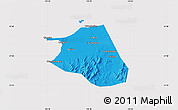 Political Map of Huang Xian, cropped outside