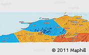 Political Panoramic Map of Huang Xian