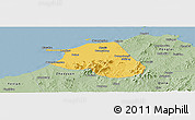 Savanna Style Panoramic Map of Huang Xian