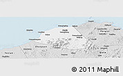 Silver Style Panoramic Map of Huang Xian