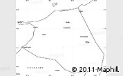 Blank Simple Map of Huang Xian