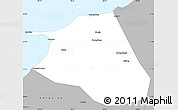 Gray Simple Map of Huang Xian