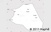 Silver Style Simple Map of Huang Xian, cropped outside
