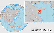 Gray Location Map of Jiaonan