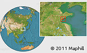 Satellite Location Map of Jiaonan