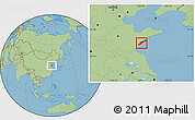Savanna Style Location Map of Jiaonan