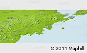 Physical Panoramic Map of Jiaonan
