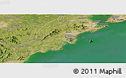 Satellite Panoramic Map of Jiaonan