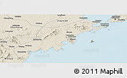 Shaded Relief Panoramic Map of Jiaonan