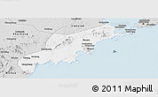 Silver Style Panoramic Map of Jiaonan